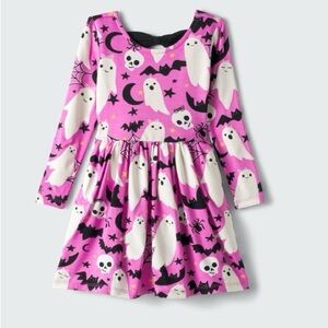Little Sleepies Pink Ghost Pattern Dress